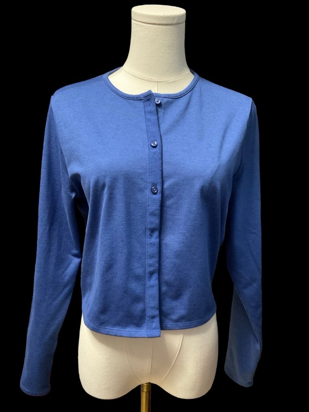 Blue Fleece Lined Activewear Cardigan